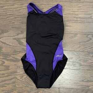 New! Dolfin Women's Ocean Color Block Performance Back Swimsuit SZ 36 / LG 10-12
